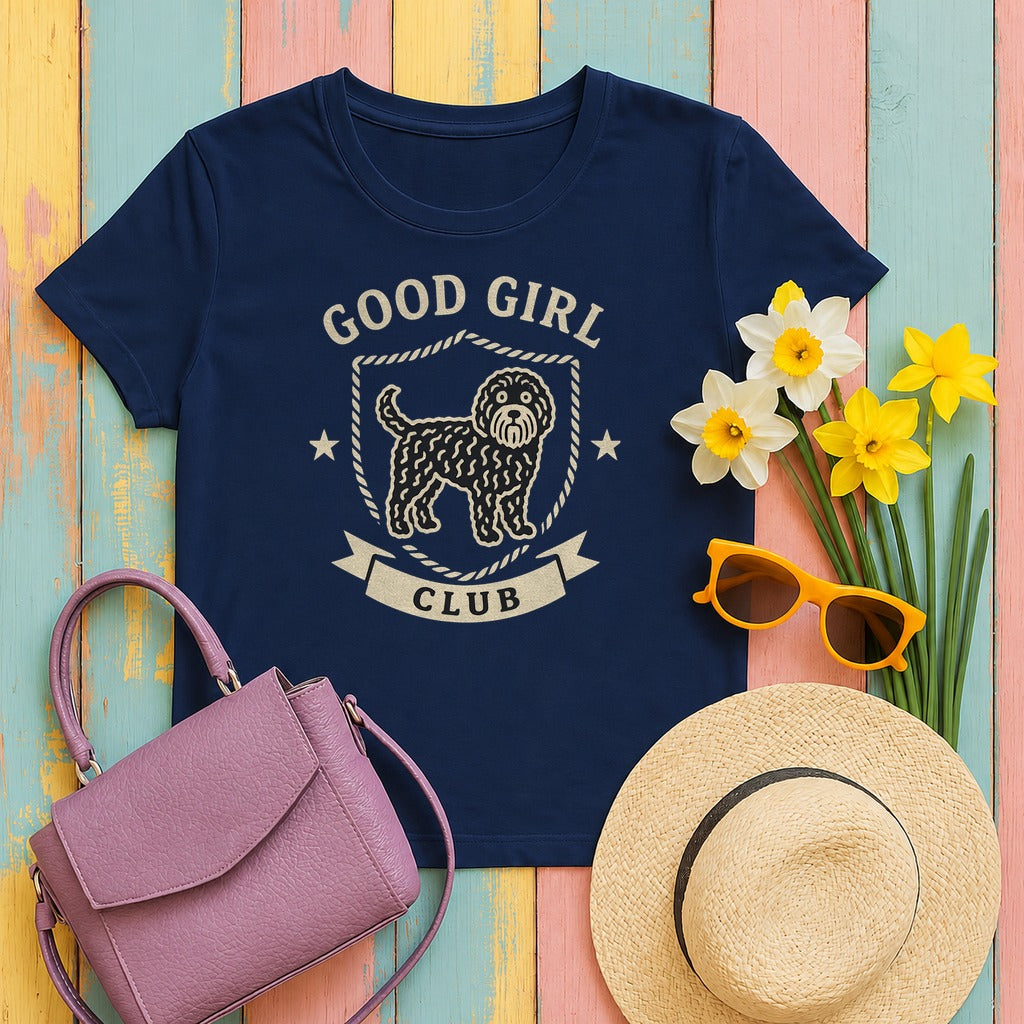 Barbet Good Girl Club Tee in Navy