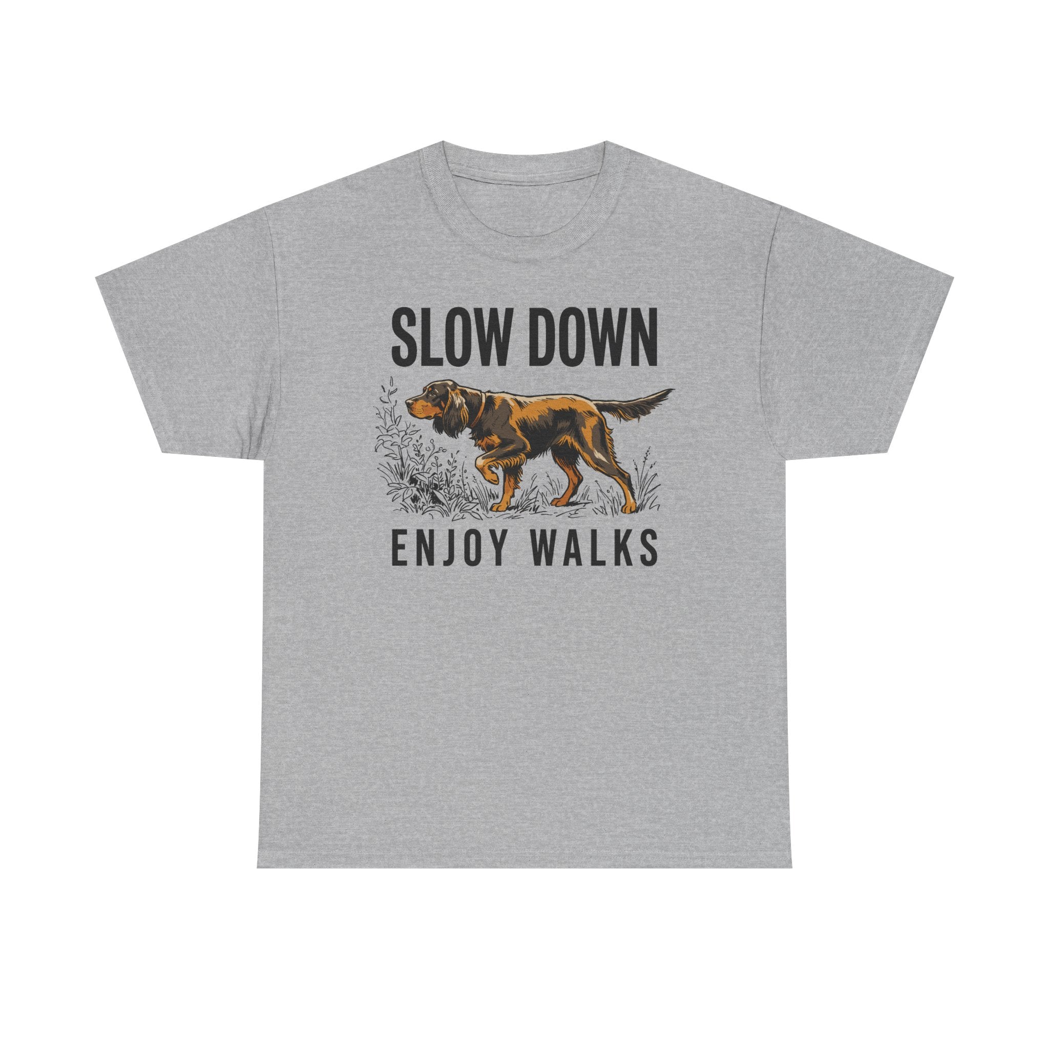 Slow Down Enjoy Walks Gordon Setter T-Shirt