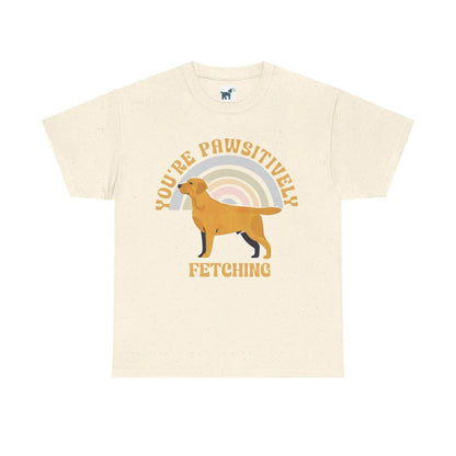 Yellow Labrador Boho T Shirt Natural T-shirt