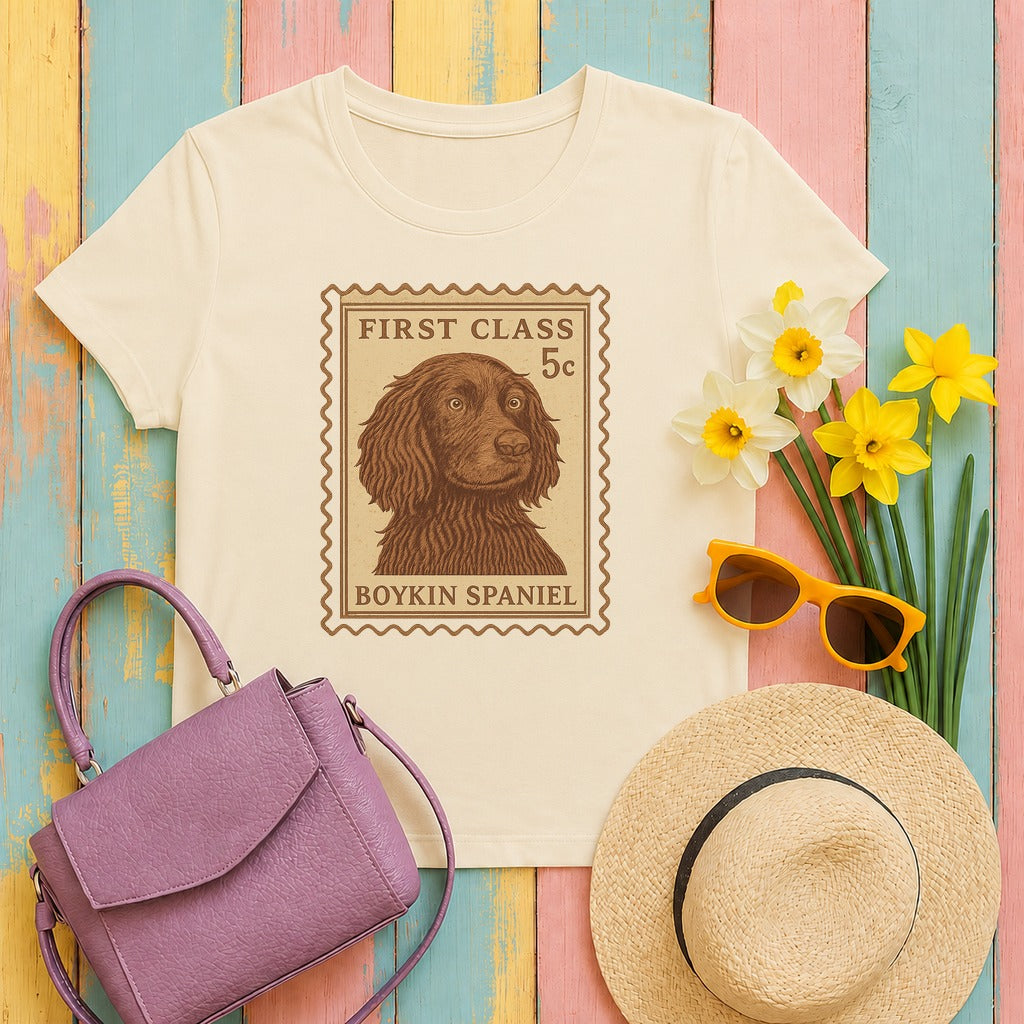 Boykin Spaniel First Class Stamp T-shirt