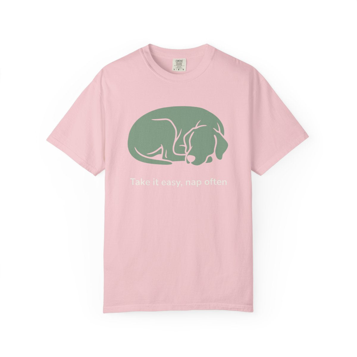 Take It Easy Nap Often Adorable Dog Graphic Tee