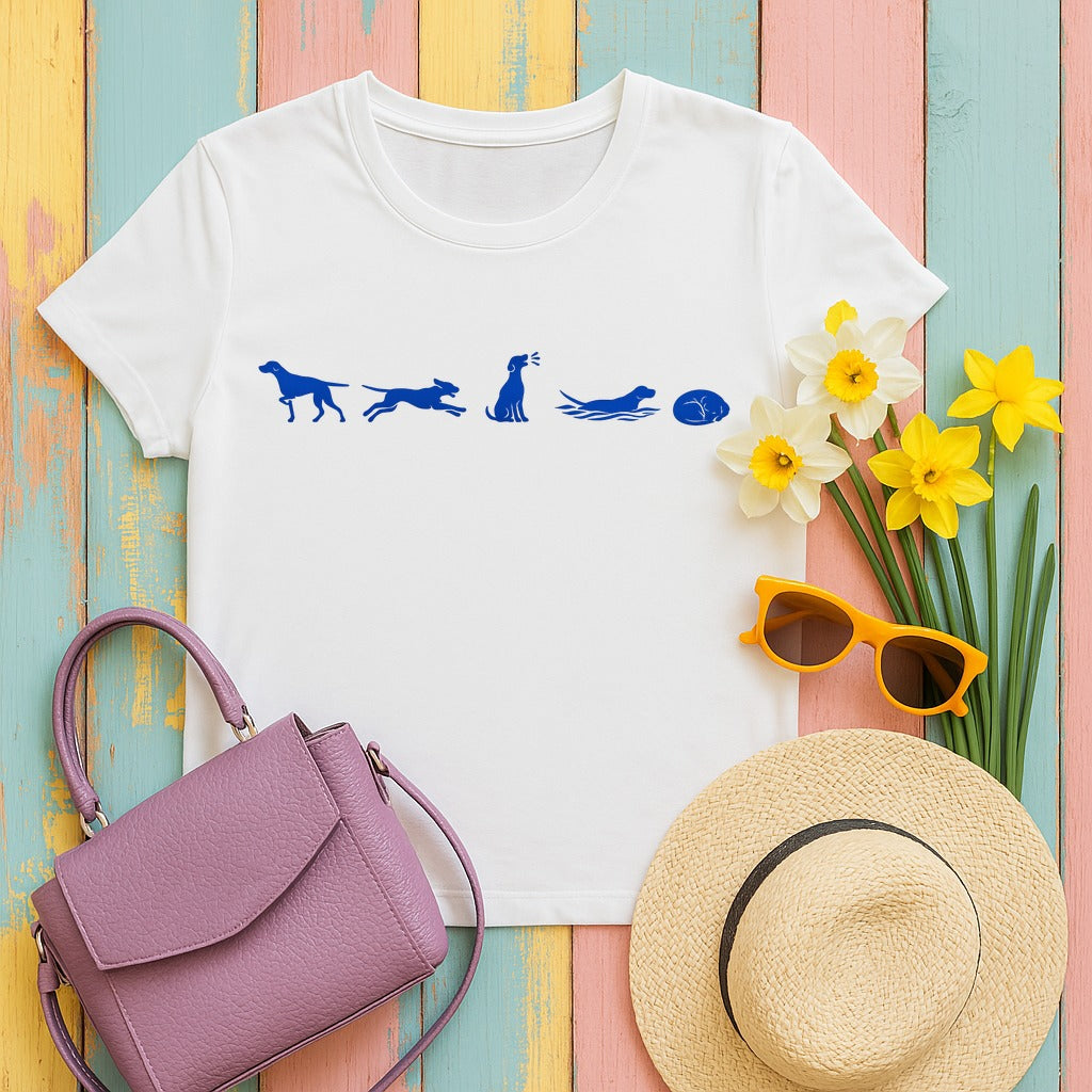 Canine Chronicles Vizsla T-Shirt in White