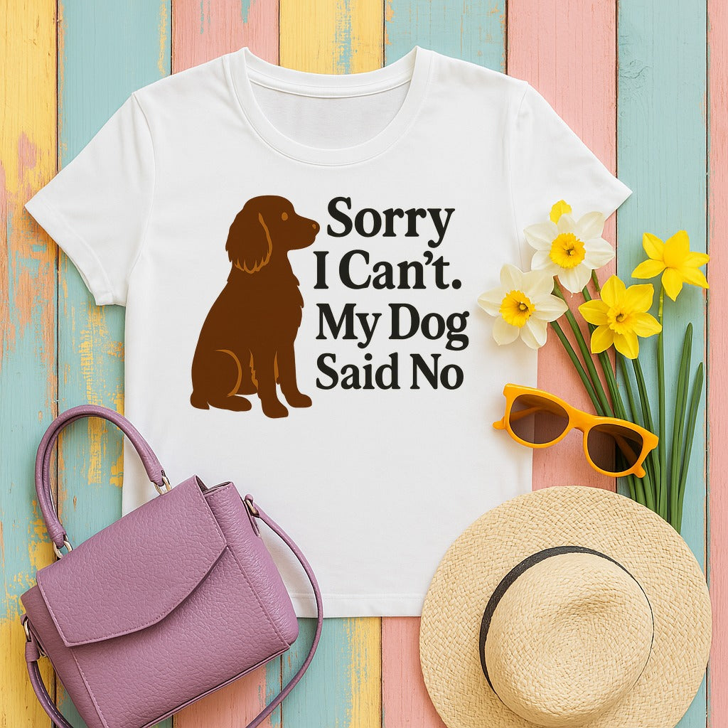 Boykin Spaniel Dog Said No T-shirt in White