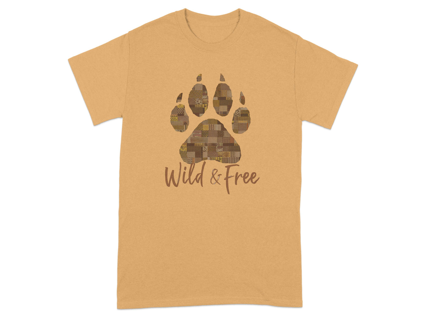 Wild and Free Paw Print Graphic Tee Shirt product