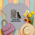 Curly-Coated Retriever Master Unlocker Tee in Athletic Heather