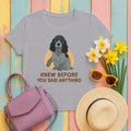 English Cocker Knew Before You Said Anything Tee in Athletic Heather