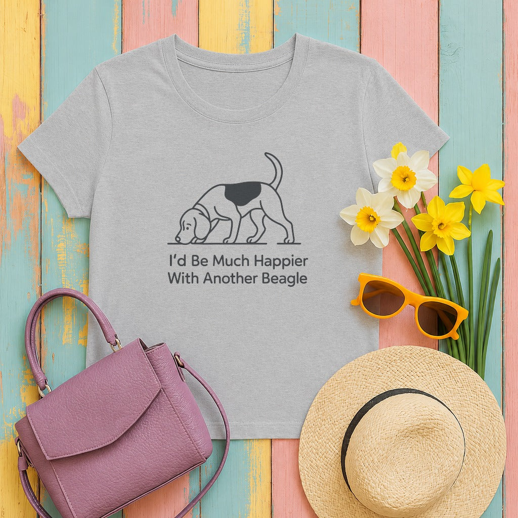 Happier With Another Beagle t-shirt