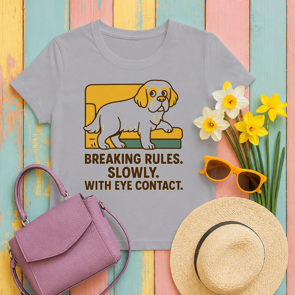 Clumber Breaking Rules Slowly Tee in Athletic Heather