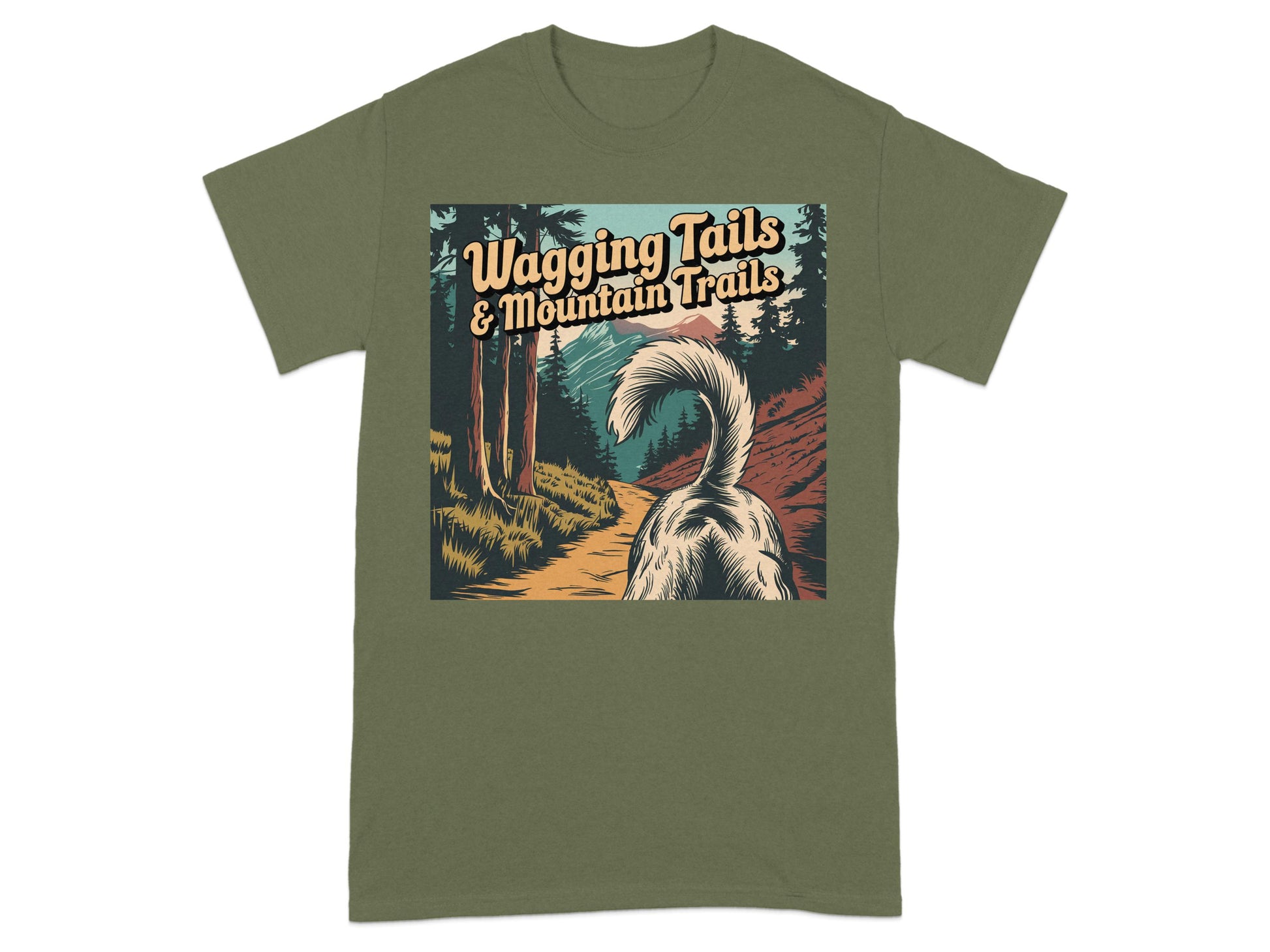 Wagging Tails and Mountain Trails T-shirt product