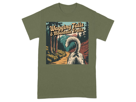 Wagging Tails and Mountain Trails T-shirt product