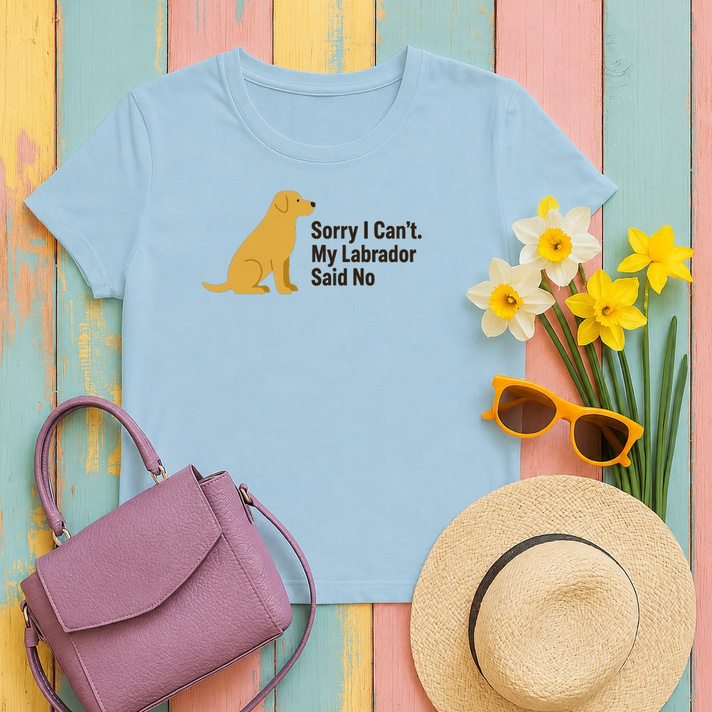 The Labrador's Command T-Shirt in Light Blue