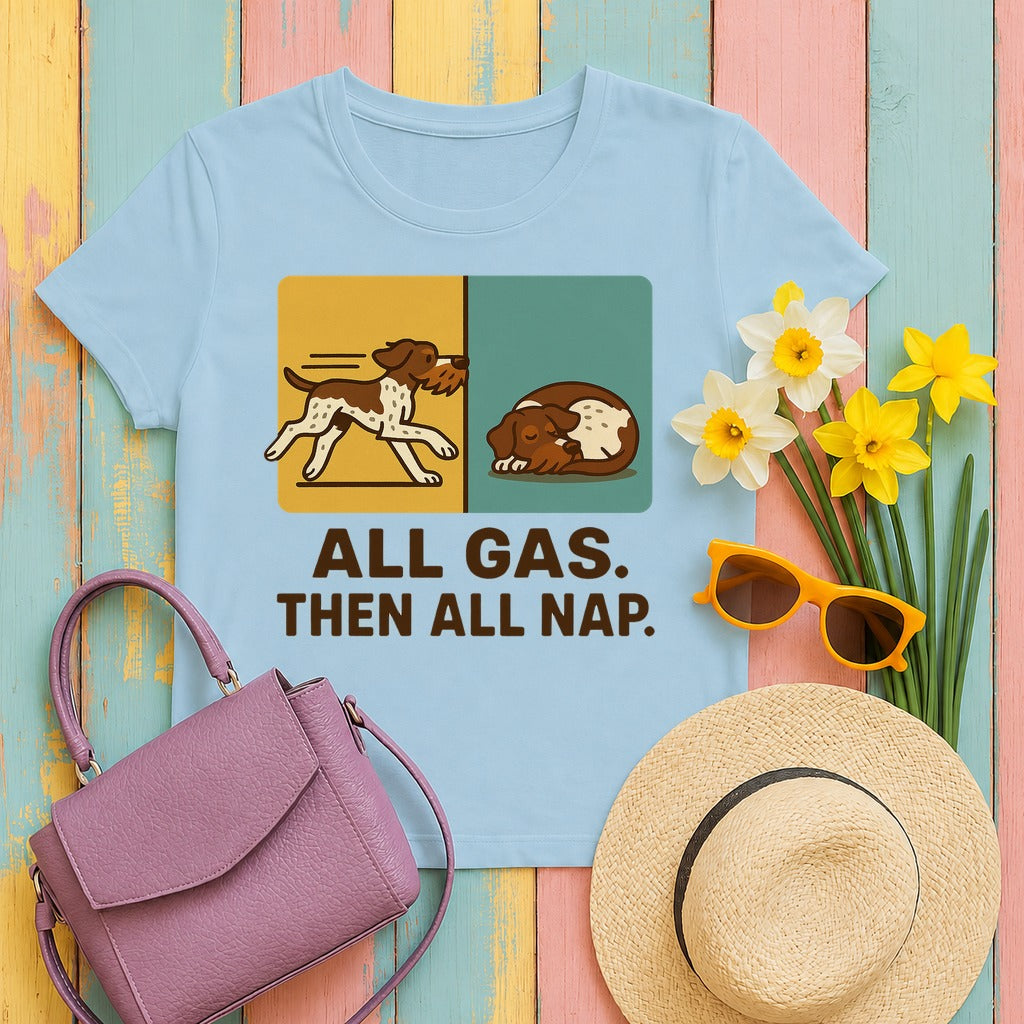GWP All Gas Then All Nap Tee in Light Blue
