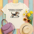 Personally victimized by beagle zoomies T-Shirt in Natural