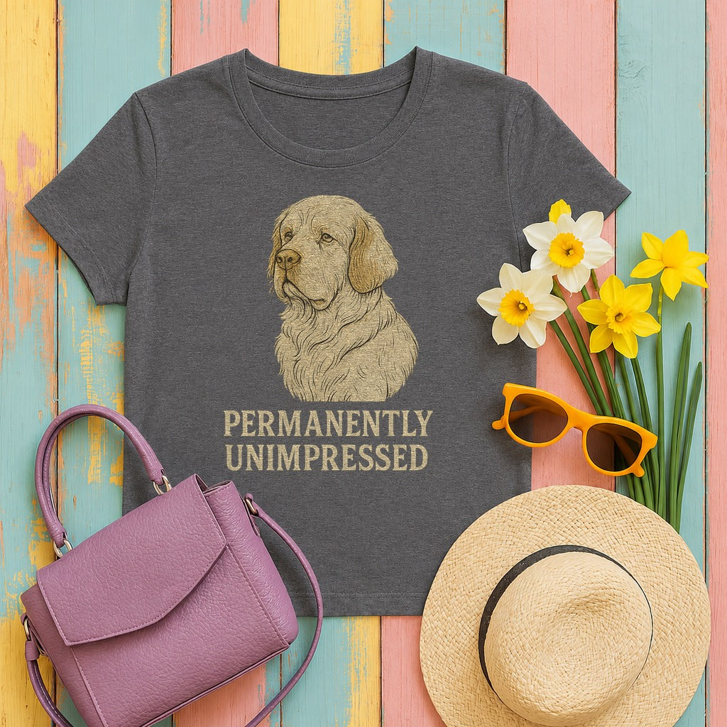 Clumber Permanently Unimpressed Tee in Dark Grey Heather