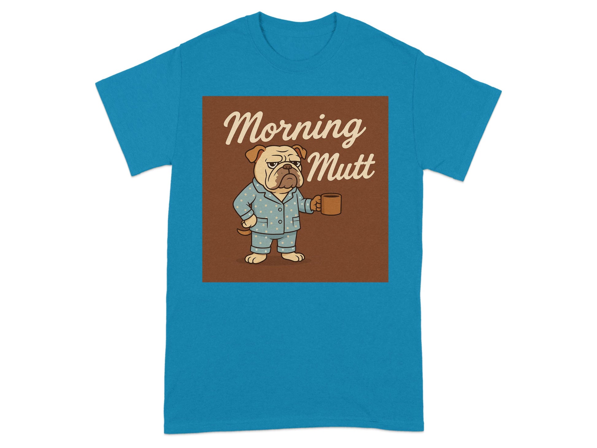 Morning Mutt Bulldog Pajamas Graphic T-Shirt product