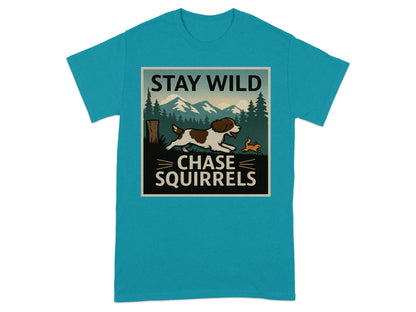 Stay Wild Chase Squirrels Graphic T-Shirt product type