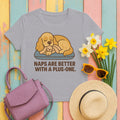 Cocker Naps With a Plus-One Tee in Athletic Heather