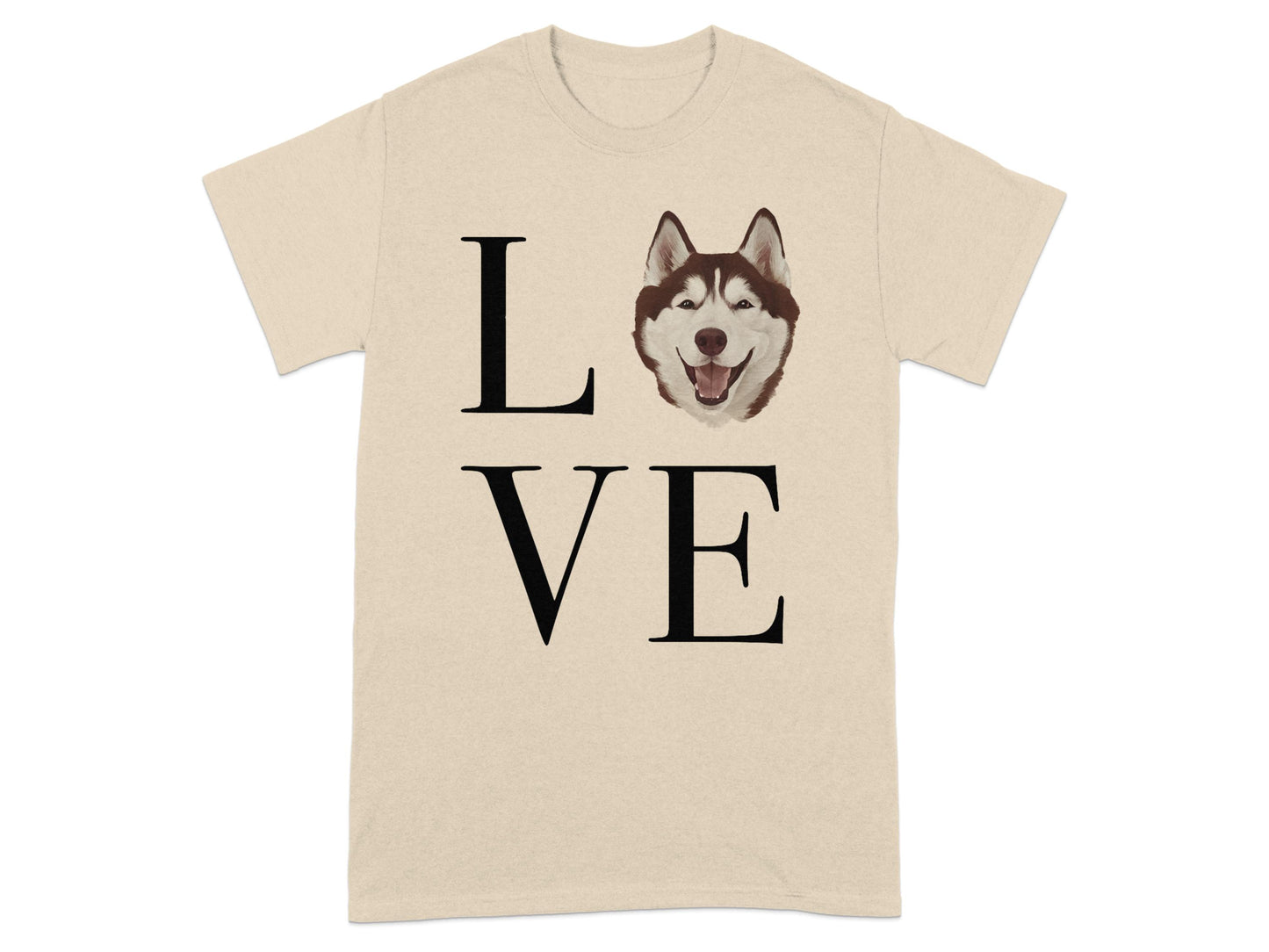 Love Husky Dog Graphic Tee Shirt product type