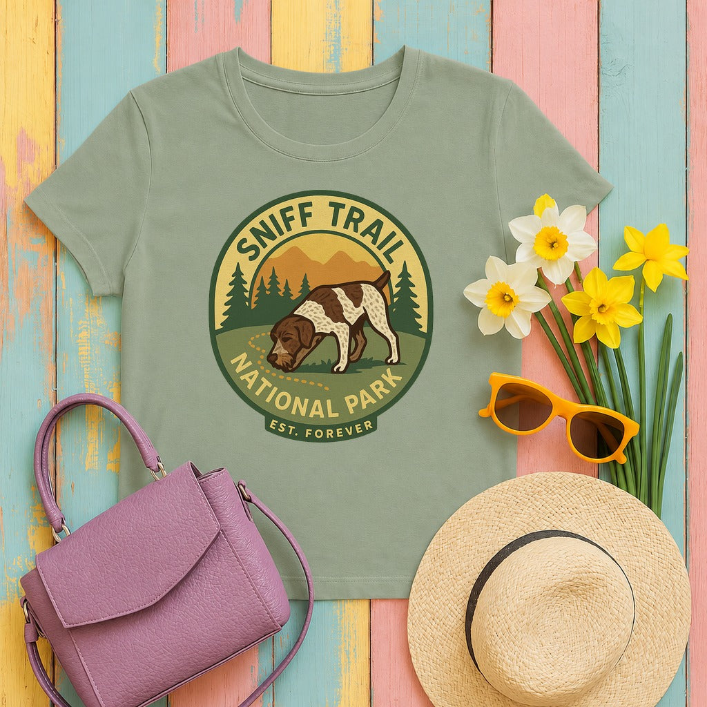 GWP Sniff Trail National Park Tee in Sage