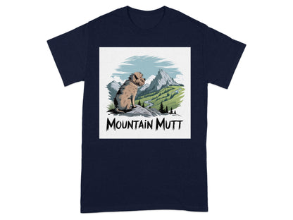 Mountain Mutt Graphic on Navy Blue Shirt product