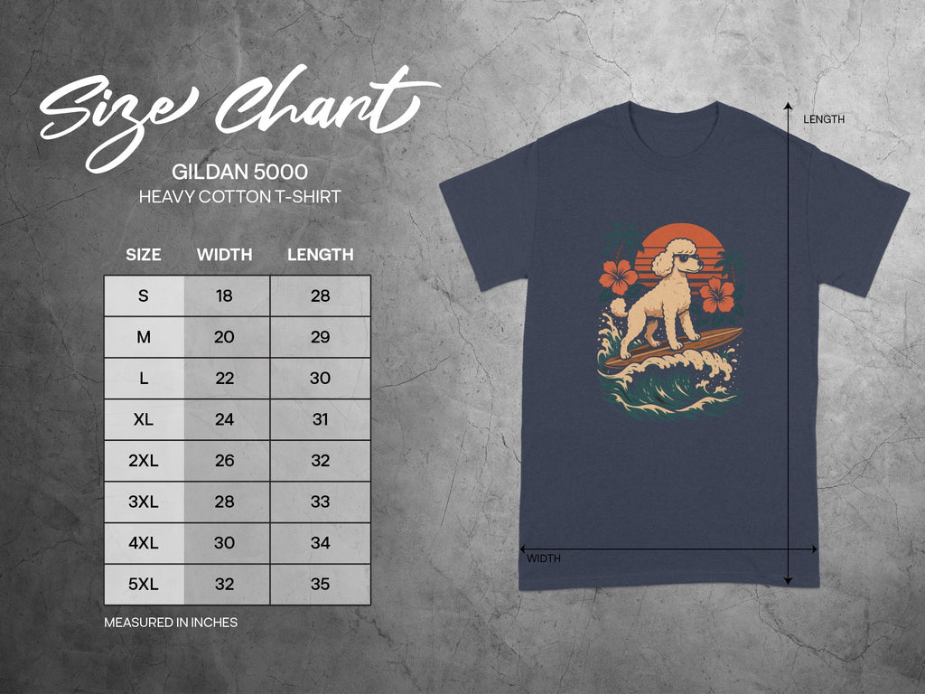 Vintage Surfing Dog Graphic T-shirt Custom Tee