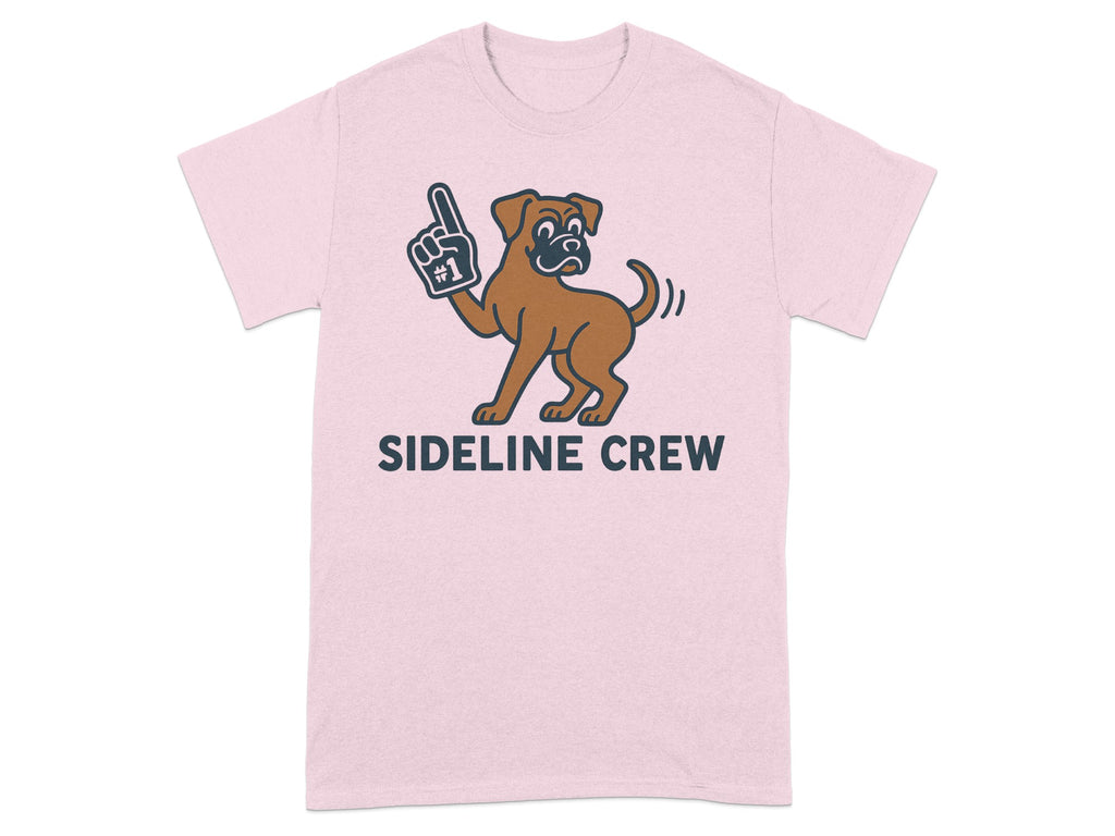 Sideline Crew Graphic Tee with Fun Dog Design