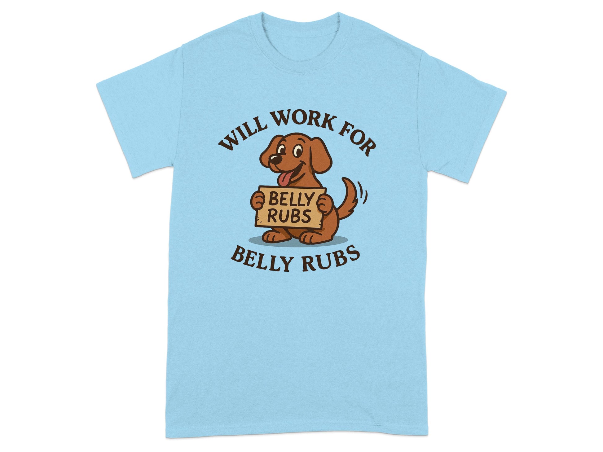 Will Work For Belly Rubs Dog Graphic Tee product type