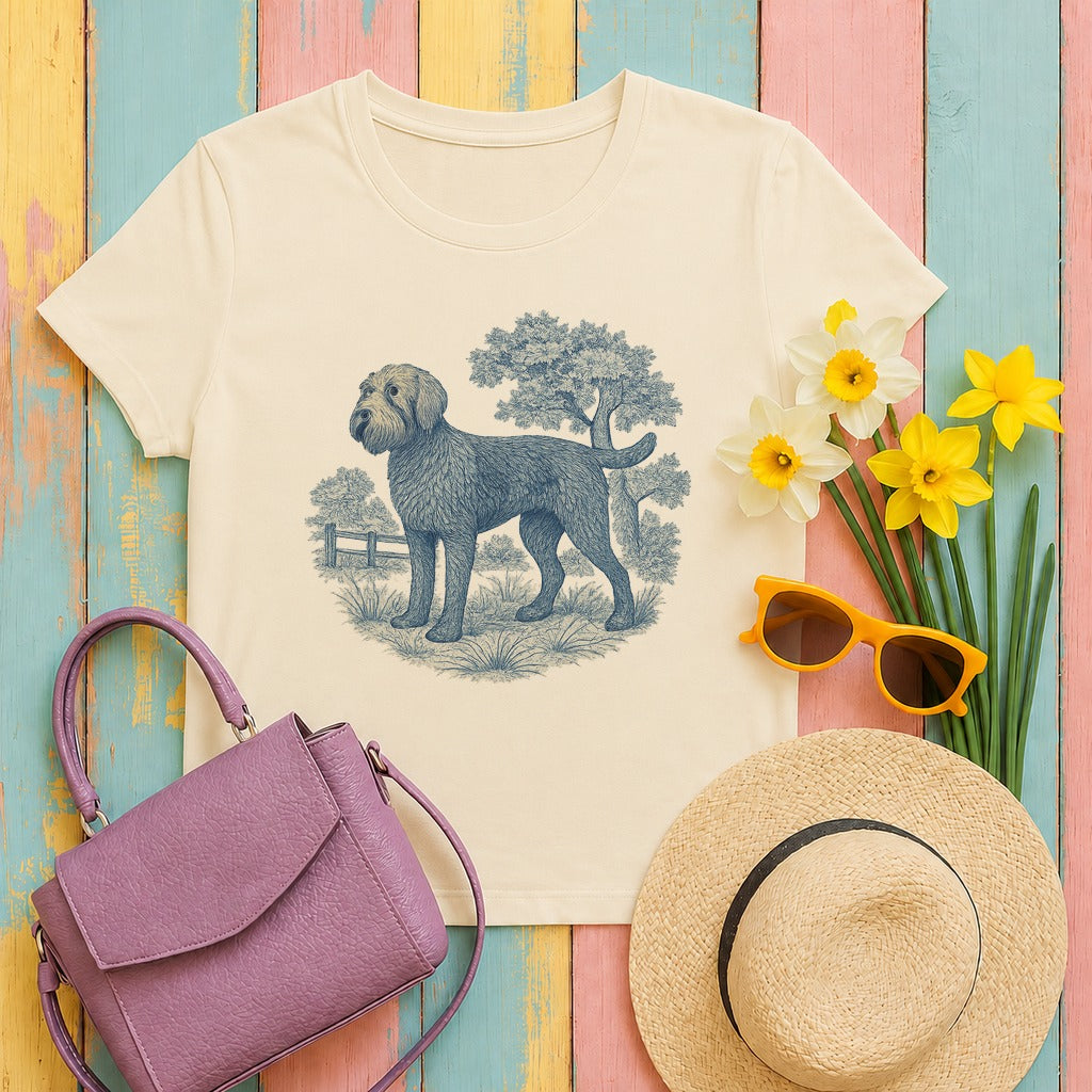 wpg toile-de-jouy-pointer tee flat lay hero v8