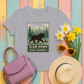 Barbet Slow Down. Chase Squirrels. Tee in Athletic Heather