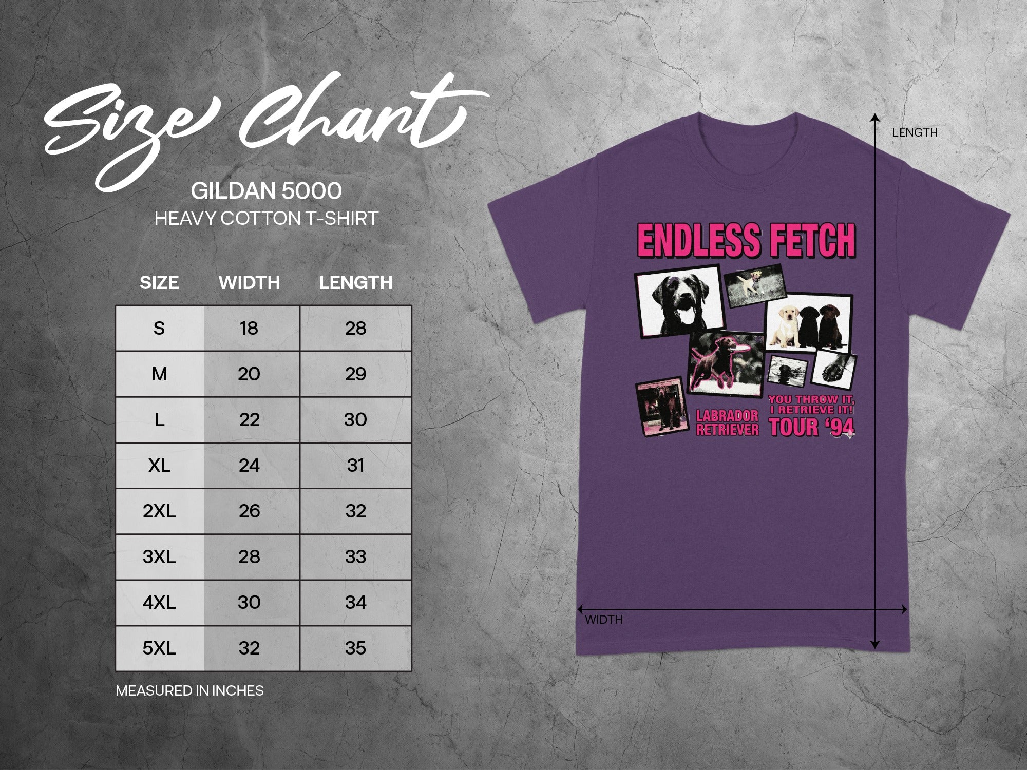 Endless Fetch Labrador Retriever Tour '94 T-shirt