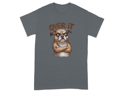 Over It Grumpy Dog Graphic Tee Shirt product