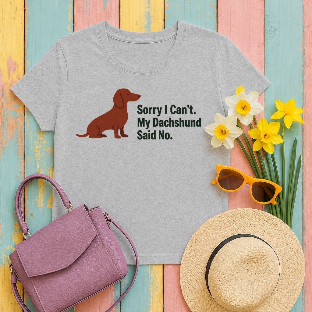 mig dachshund-said-no tee flat lay hero v8 r3