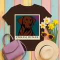 Endless Hunger Chocolate Labrador T-Shirt in Dark Chocolate