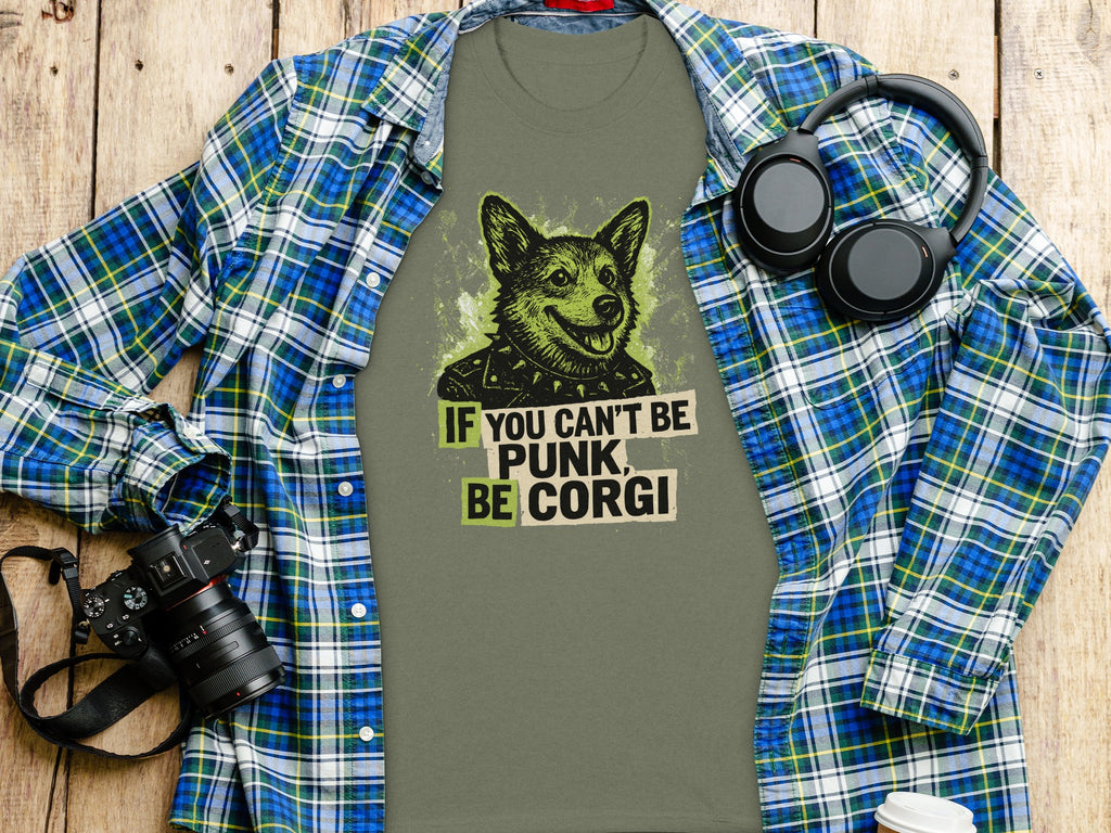 If You Can't Be Punk Be Corgi T-shirt
