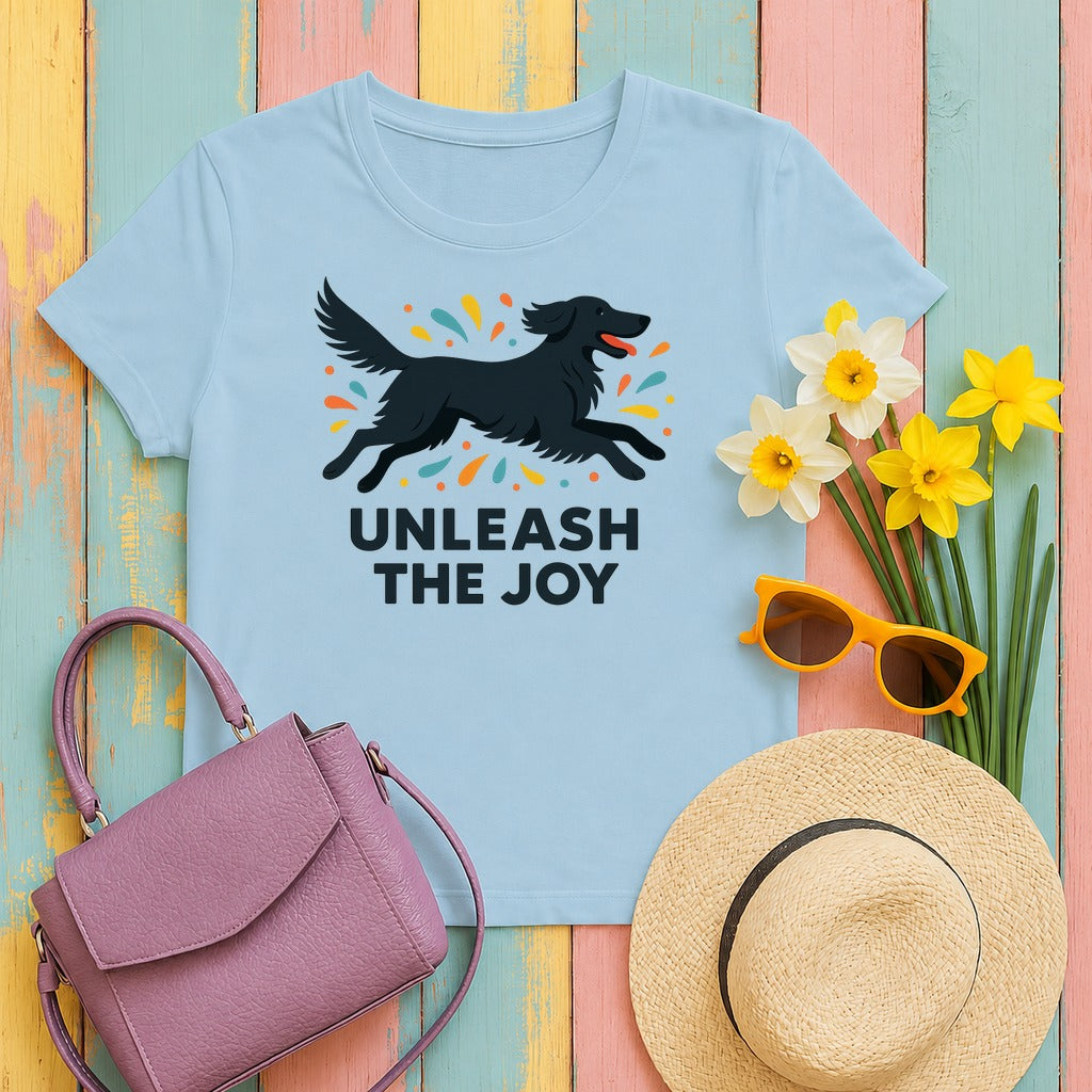 Flat-Coat Unleash the Joy Tee in Light Blue