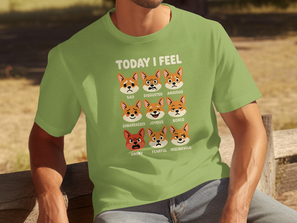 Today I Feel Emotional Dog Faces T-Shirt