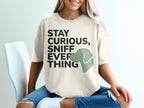 Stay Curious Sniff Everything Dog Graphic T-shirt
