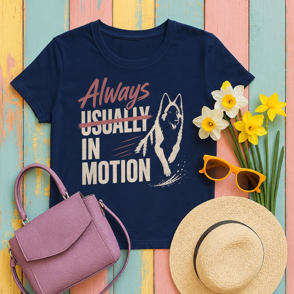 Spirited Motion Tervuren Graphic T-Shirt in Navy