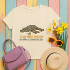 weimaraner drama-flop tee flat lay hero