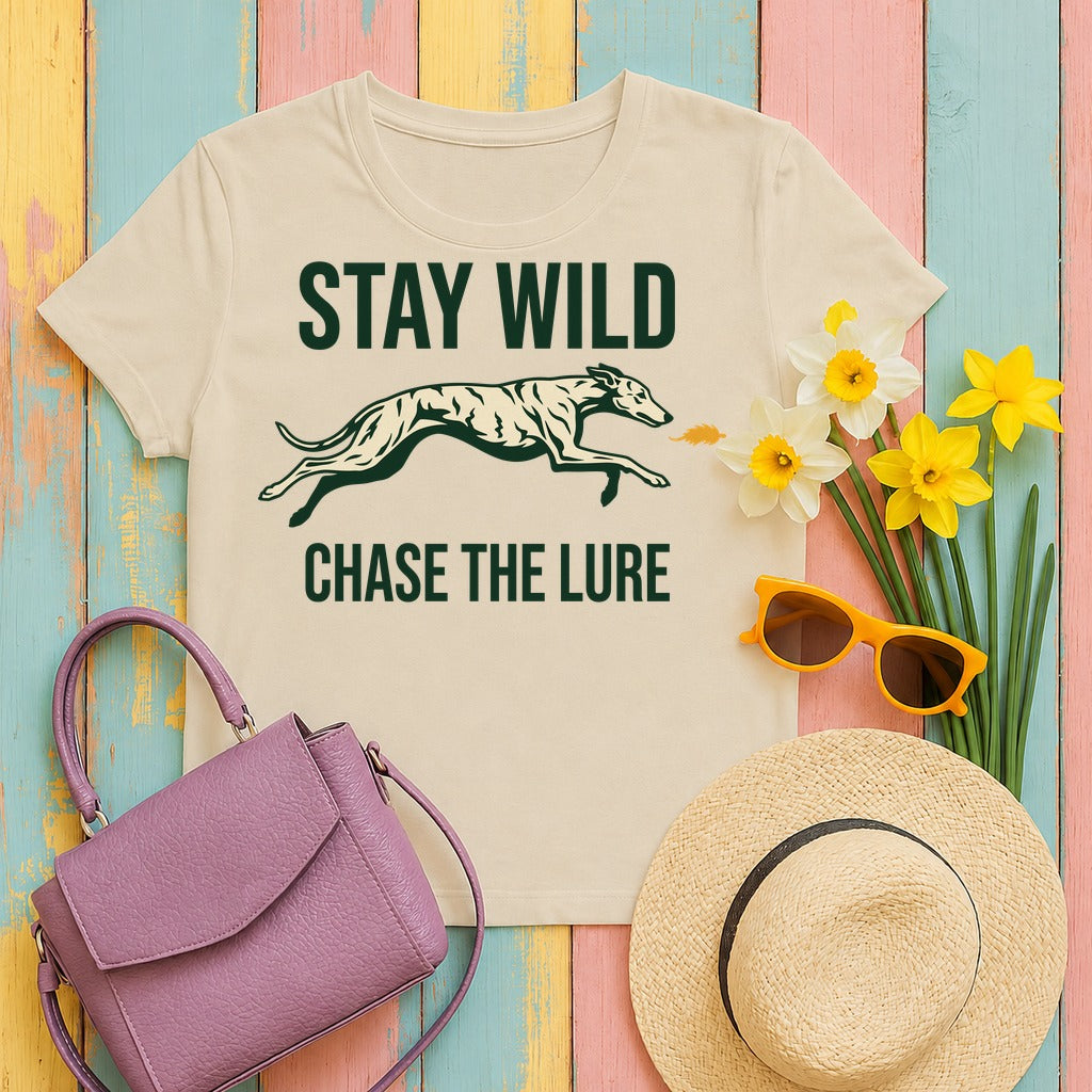 Wild Pursuit Greyhound Graphic T-Shirt in Sand