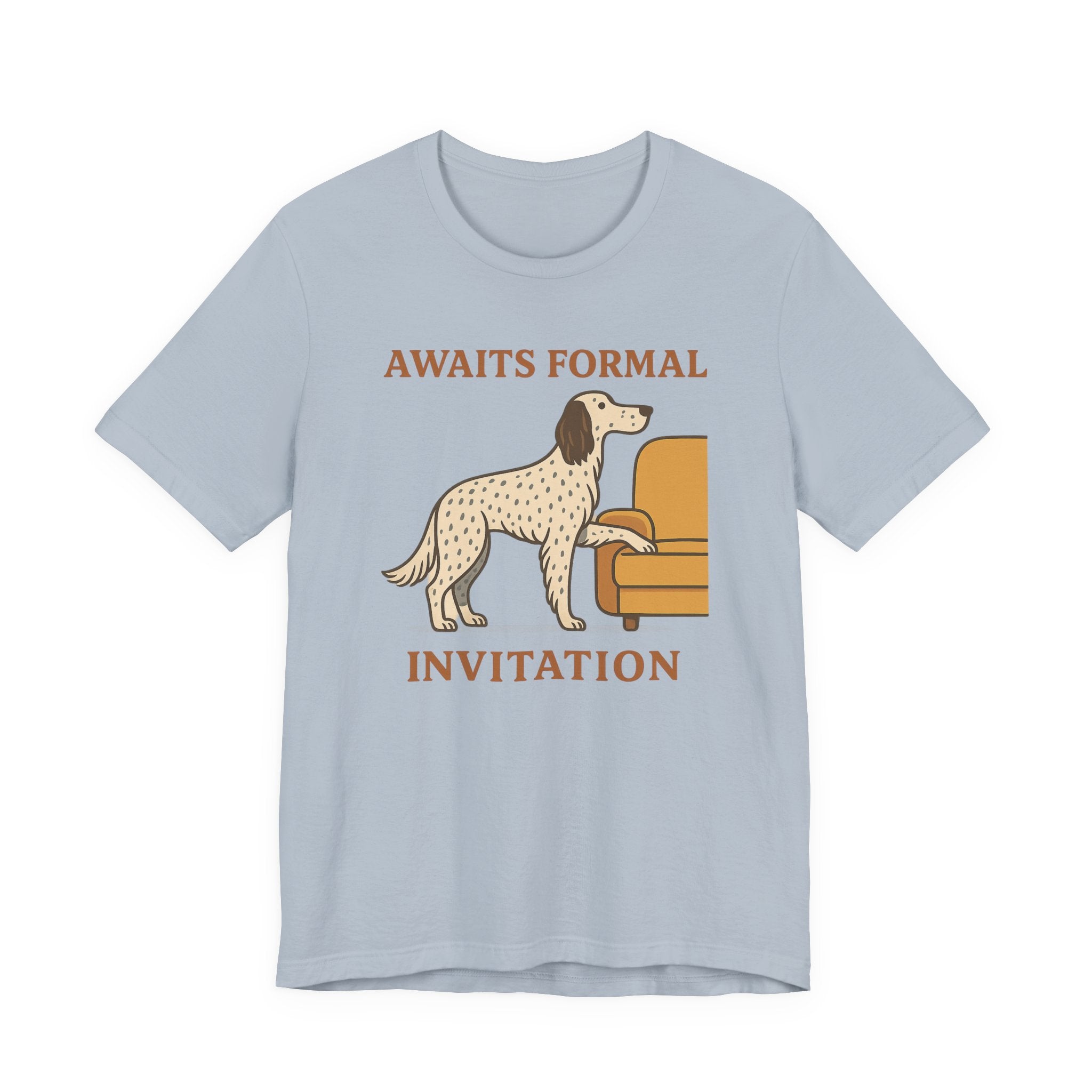 English Setter Awaits Formal Invitation Tee