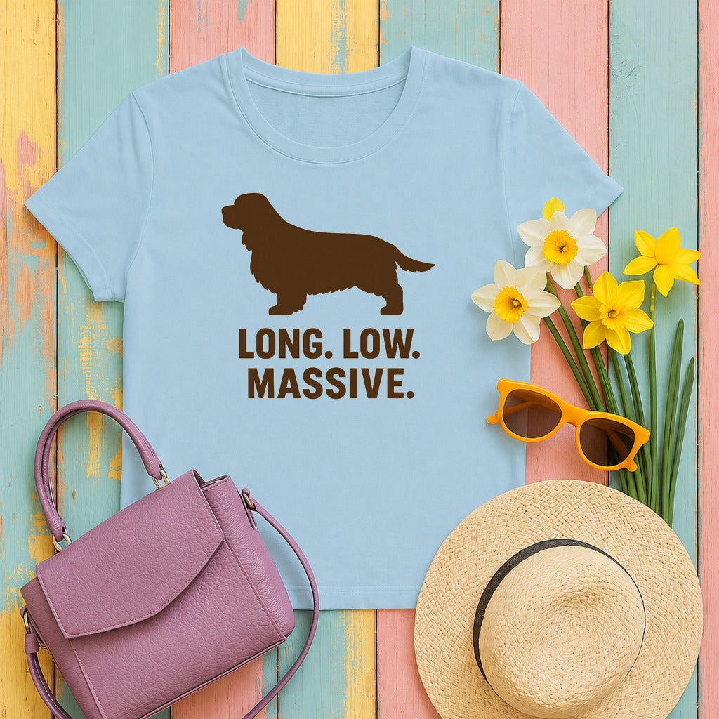 Sussex Long Low Massive Tee in Light Blue