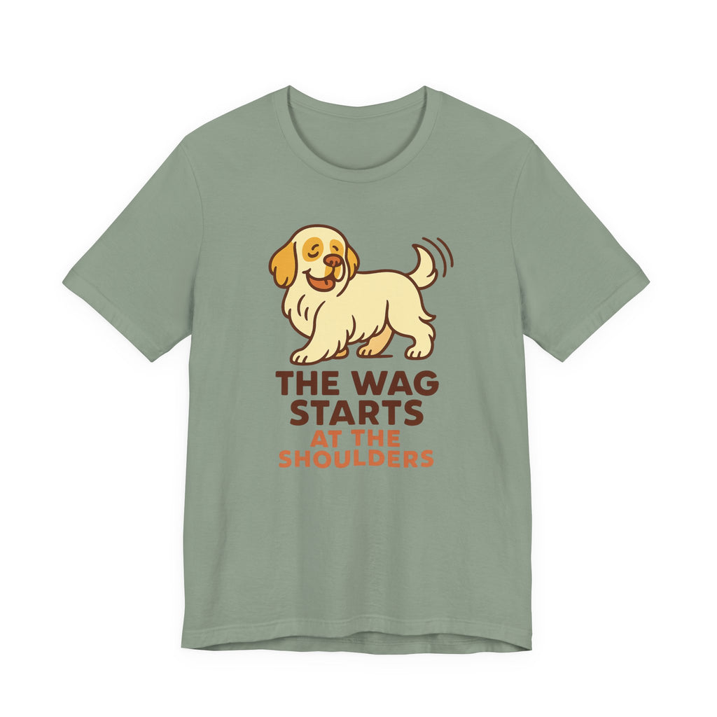 Clumber Wag Starts at the Shoulders Tee