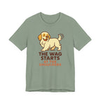 Clumber Wag Starts at the Shoulders Tee