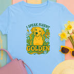 Golden Retriever T-Shirt - I Speak Fluent Golden