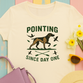 German Shorthaired Pointer 'Pointing since day one' t-shirt, view 2