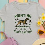 German Shorthaired Pointer 'Pointing since day one' t-shirt