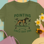 German Shorthaired Pointer 'Pointing since day one' t-shirt