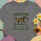 German Shorthaired Pointer 'Pointing since day one' t-shirt