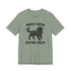 Flat-Coat Wags With Entire Body Tee
